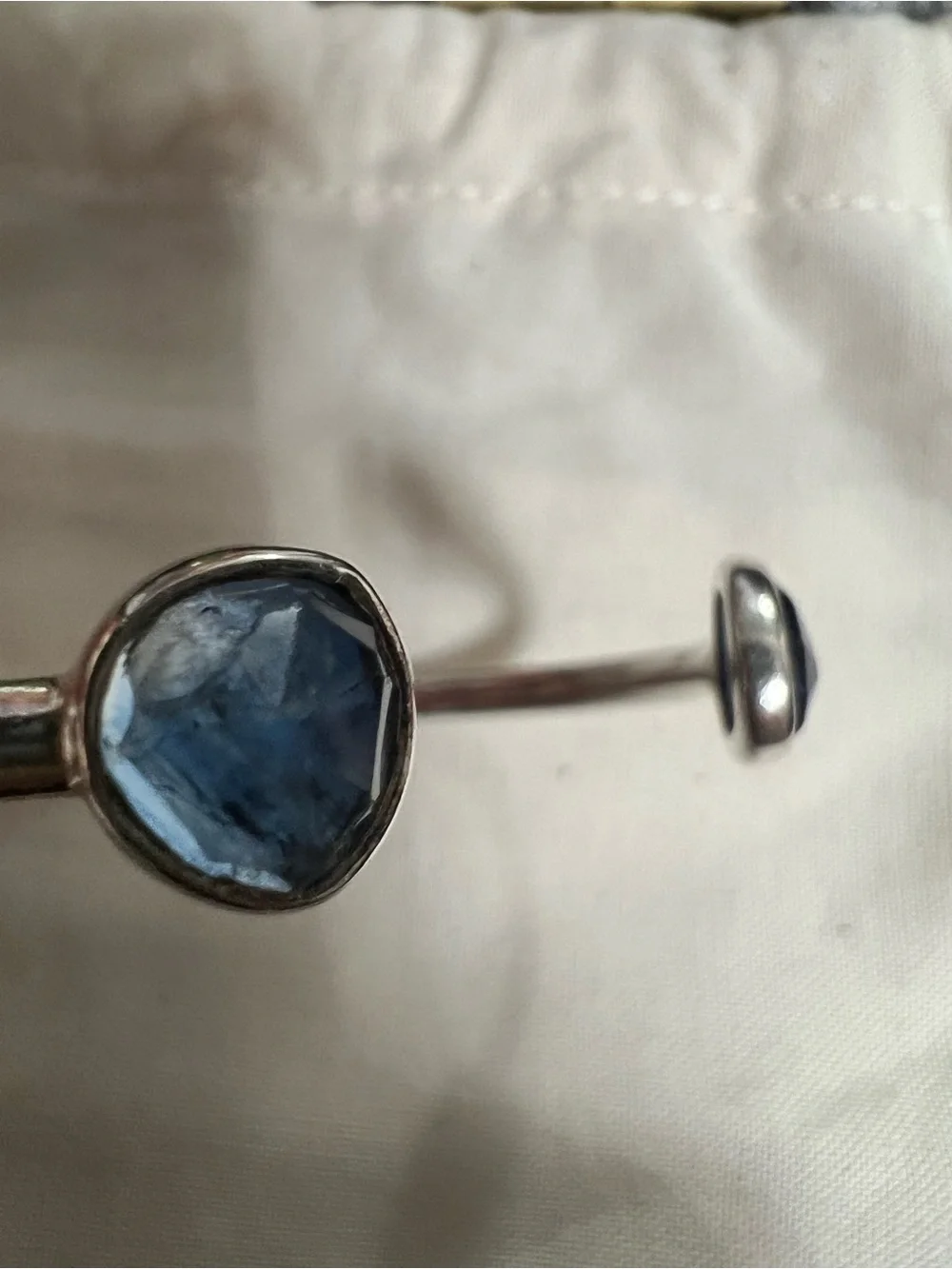 MONICA VINADER Siren Thin Cuff Sterling Silver & Kyanite
